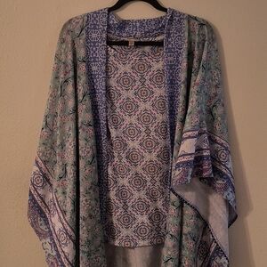 Avenue kimono with matching tank